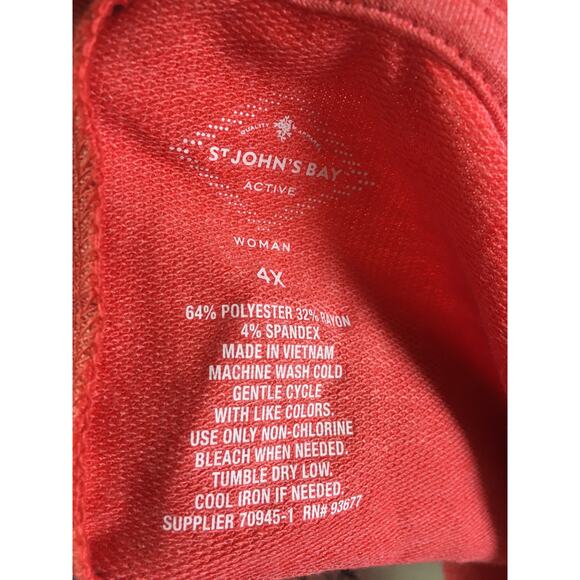 St. John's Bay Active Dress Ultimate Red 4X - Picture 12 of 16